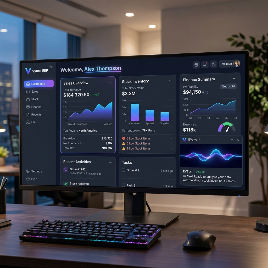 Vynce Dashboard
